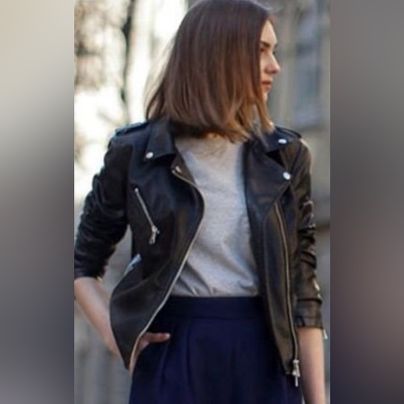 LEATHER MOTO JACKET - Picture 2 of 6